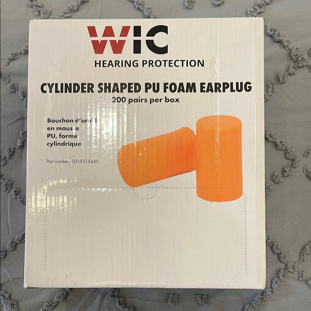 WIC Orange Foam Earplugs new 200 pairs